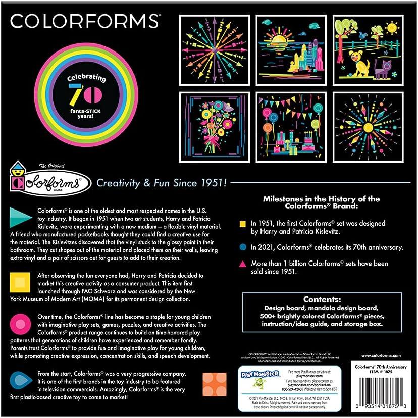 image:imageColorforms Stickers for Kids 70th Anniversary Box Set Stickers for Adults Arts and Crafts Scrapbook Stickers Kids Crafts 500 Kids Stickers Stickers for Boys and Girls Ages 3