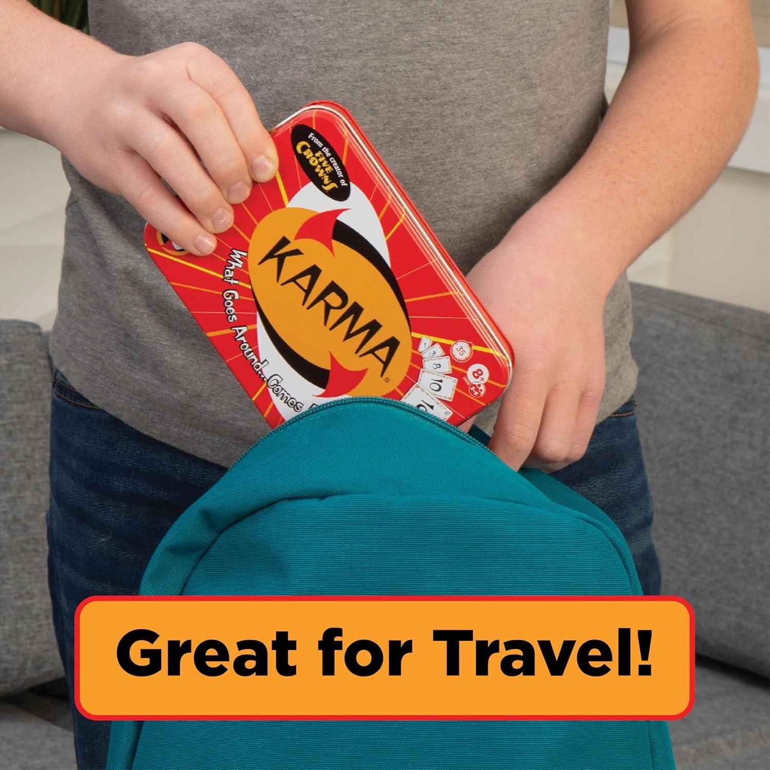 image:imageKarma Card Games for Kids Card Games for Adults Family Games Night Card Games for Families MultiPlayer Screen Free Travel Games Playing Cards What Goes Around Comes Around Ages 8Karma