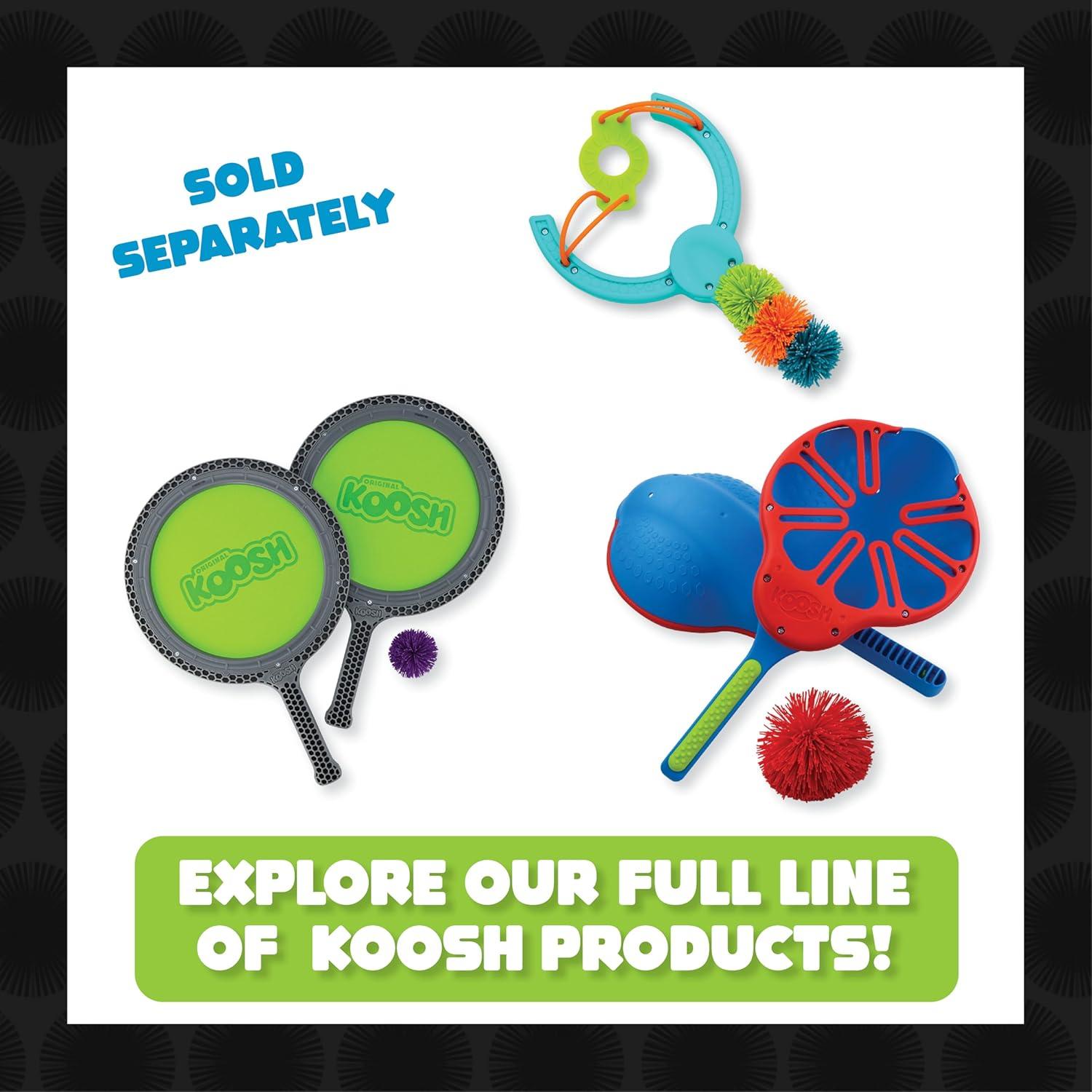 image:imageKoosh Kornhole Cornhole Set for Kids Outdoor Toys for Boys and Girls Perfect for Beginners Preschool Toys Easy Storage 1 Kornhole Board 6 Koosh Balls Included Ages 5Mini Balls