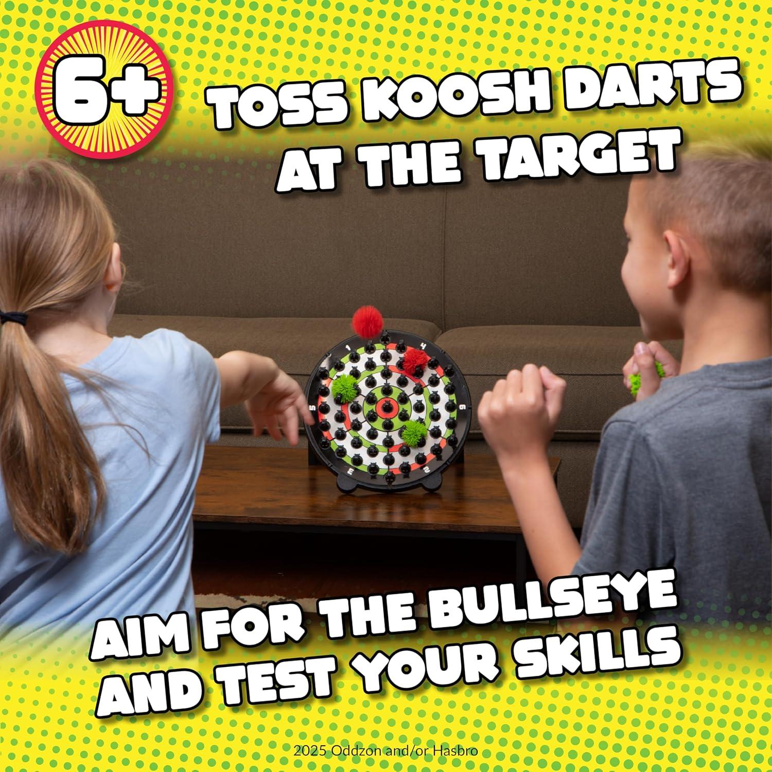 image:imageKoosh Kornhole Cornhole Set for Kids Outdoor Toys for Boys and Girls Perfect for Beginners Preschool Toys Easy Storage 1 Kornhole Board 6 Koosh Balls Included Ages 5Darts