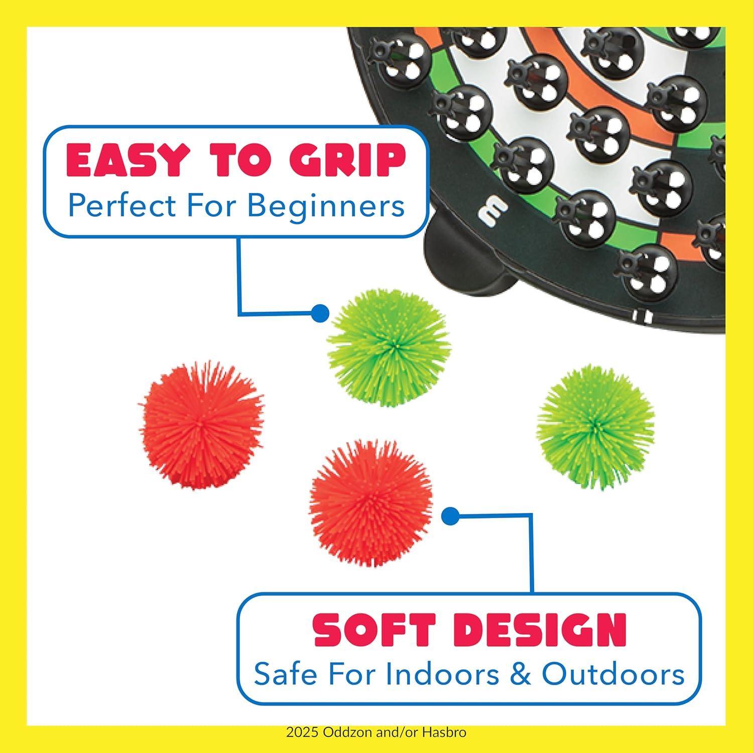 image:imageKoosh Kornhole Cornhole Set for Kids Outdoor Toys for Boys and Girls Perfect for Beginners Preschool Toys Easy Storage 1 Kornhole Board 6 Koosh Balls Included Ages 5Darts