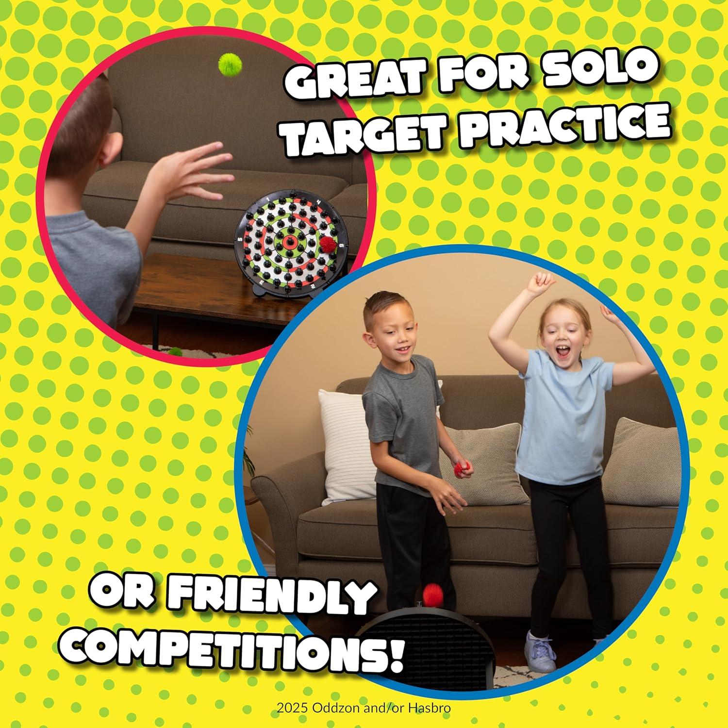 image:imageKoosh Kornhole Cornhole Set for Kids Outdoor Toys for Boys and Girls Perfect for Beginners Preschool Toys Easy Storage 1 Kornhole Board 6 Koosh Balls Included Ages 5Darts