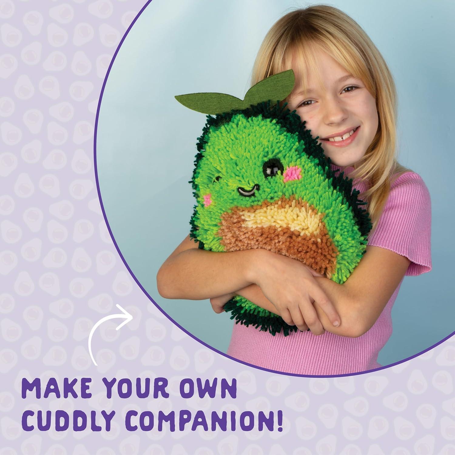 image:imageLatchKits Strawberry Pillow Latch Hook Kits for Kids Arts and Crafts Yarn Art Kids Crafts Toys for Girls Birthday Gift for Girls Easy to Follow Pattern Hook Included Craft Kits Ages 6Avocado Pillow