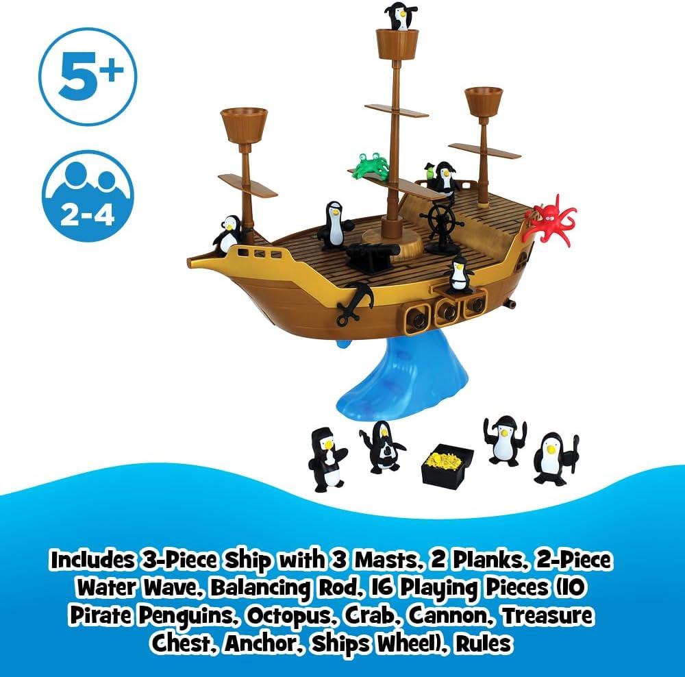 image:imagePlayMonster Dont Rock the Boat Board GameKids Games Family Games for Kids and Adults Board Games for Family Night MultiPlayer Board Games Builds Hand amp Eye Coordination Balancing Toy Ages 5Dont Rock the Boat
