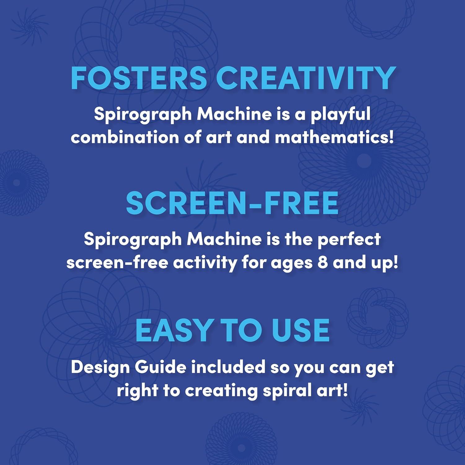 image:imageSpirograph Jr Jumbo Sized Gears Classic Retro Toy For Spiral Drawing Art Design Toy Kit for Smaller Hands For Kids Ages 3 and UpElectric Machine