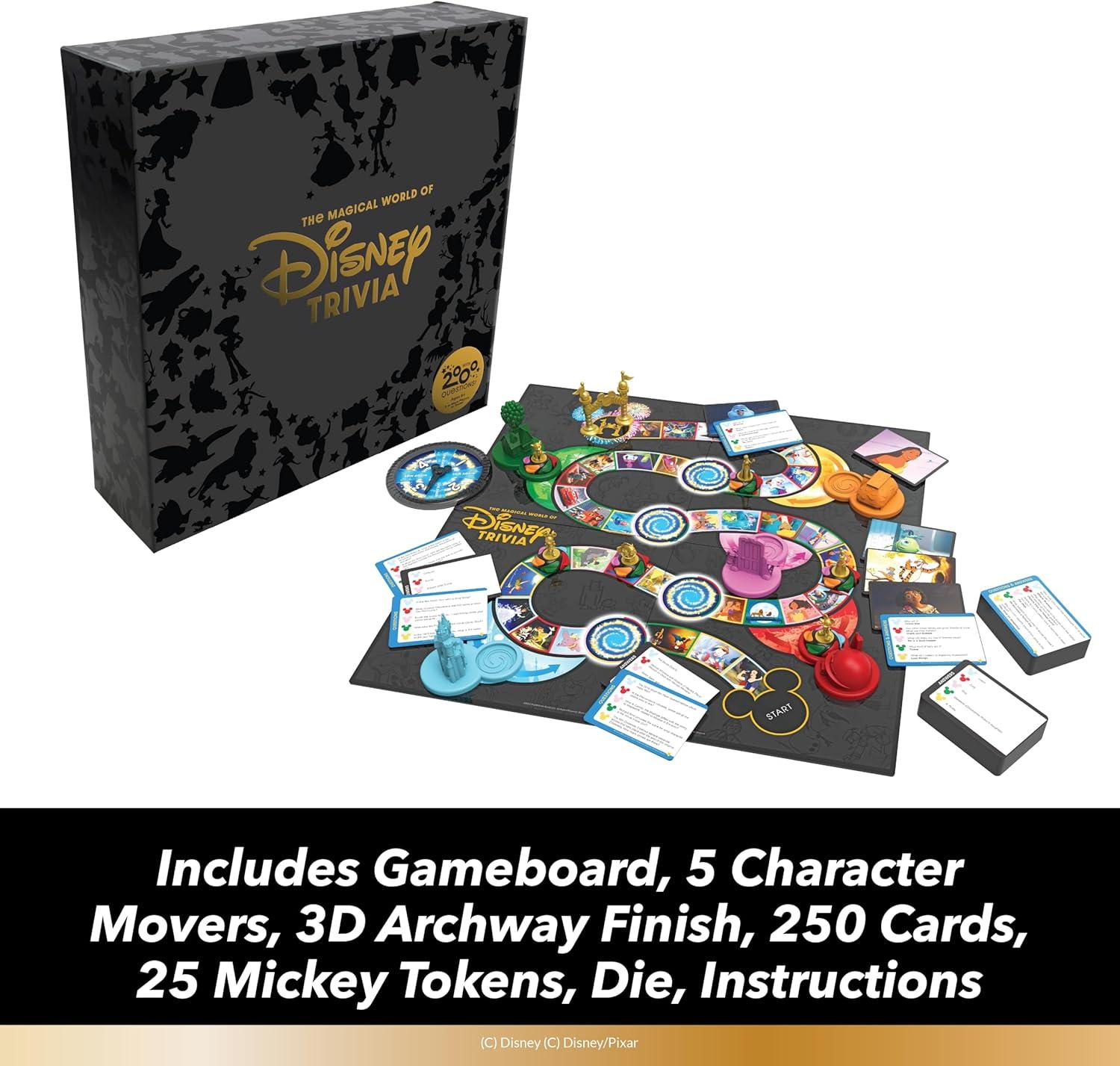 image:imageThe Magical World of Disney Trivia Games Board Games for Family Night MultiPlayer Board Game Family Board Game Travel Games Disney Toys Ages 6Original
