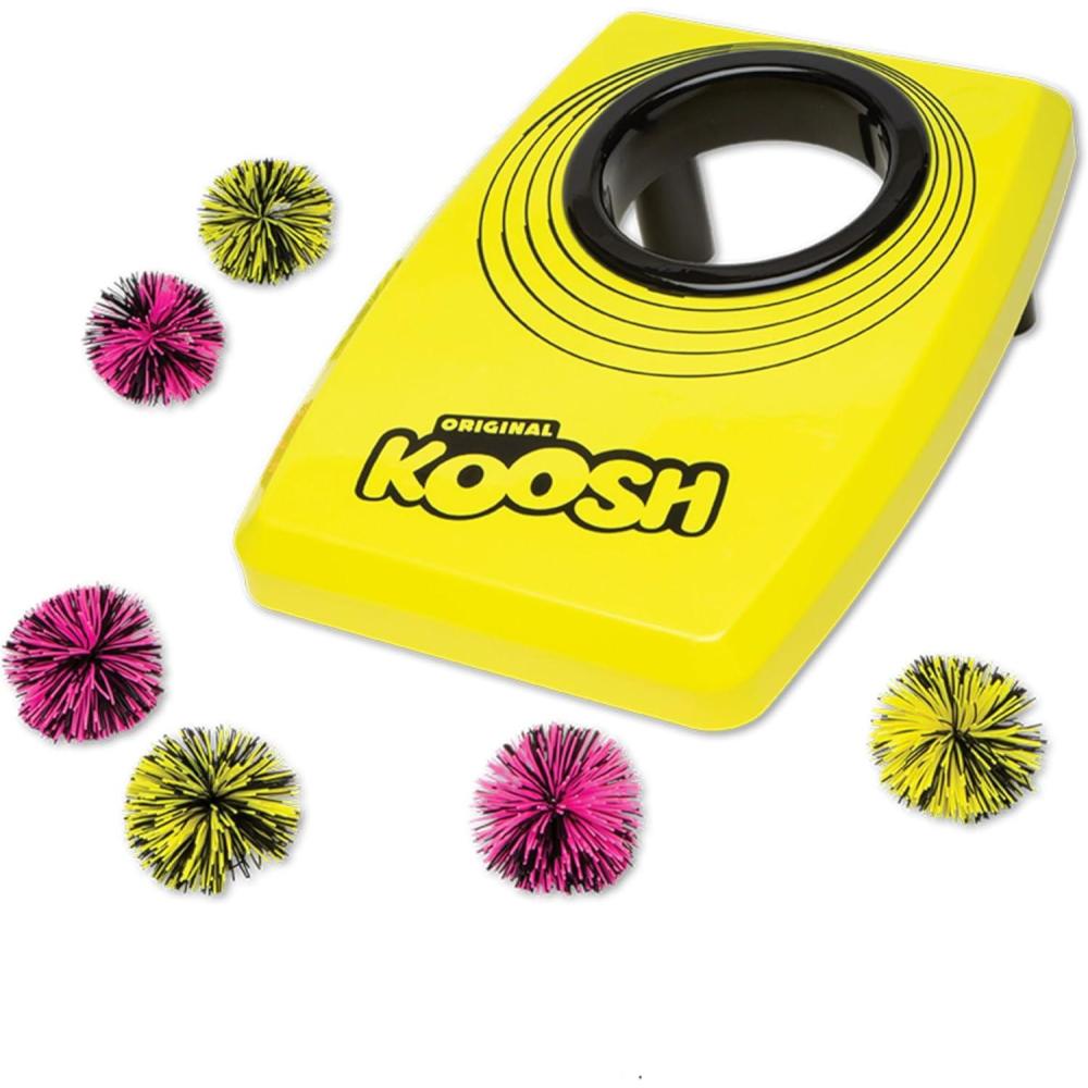 image:imageKoosh Kornhole Cornhole Set for Kids Outdoor Toys for Boys and Girls Perfect for Beginners Preschool Toys Easy Storage 1 Kornhole Board 6 Koosh Balls Included Ages 5Kornhole