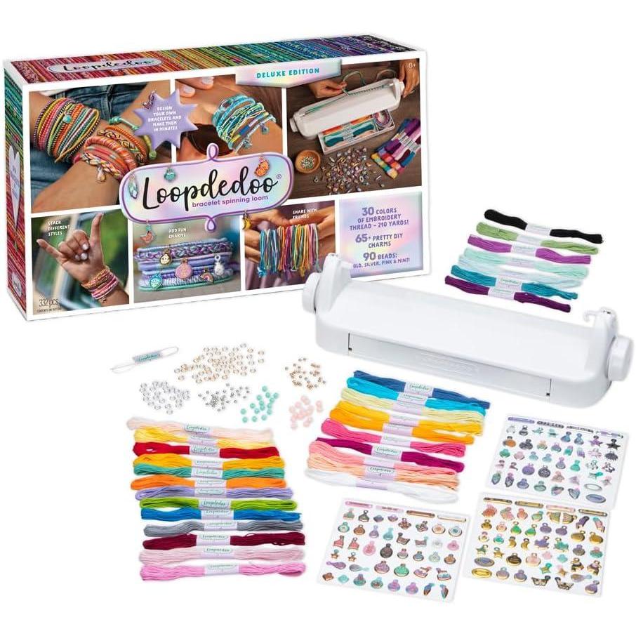 image:imageLoopdedoo Deluxe DIY Friendship Bracelet Maker Kit  Make Bracelets in Minutes for Birthdays and Friendship Gifts  Award Winning Crafts Kit for Kids Aged 8Deluxe