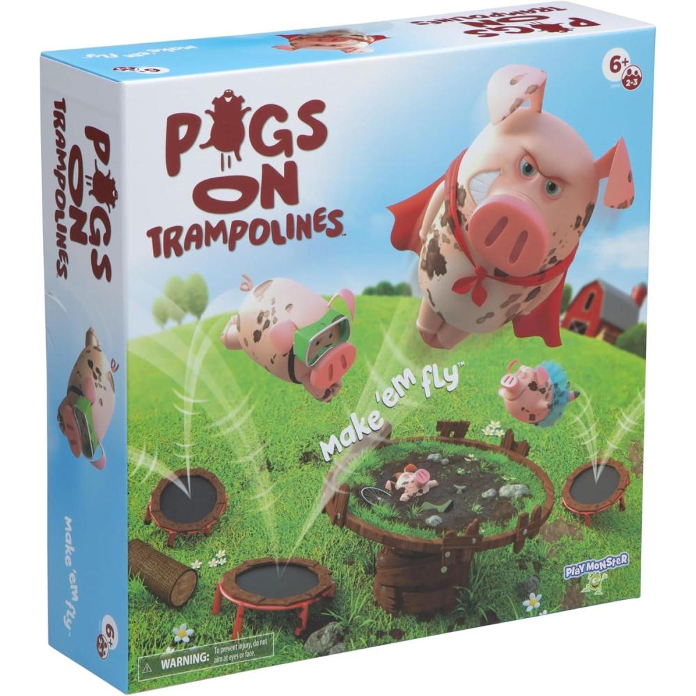 image:imageMarshmallow Madness Board Game  Hilarious Family Board Games for Kids amp Adults Fun FastPaced Party Game for Family Night Interactive Kids Board Games Ages 8Pigs on Trampolines
