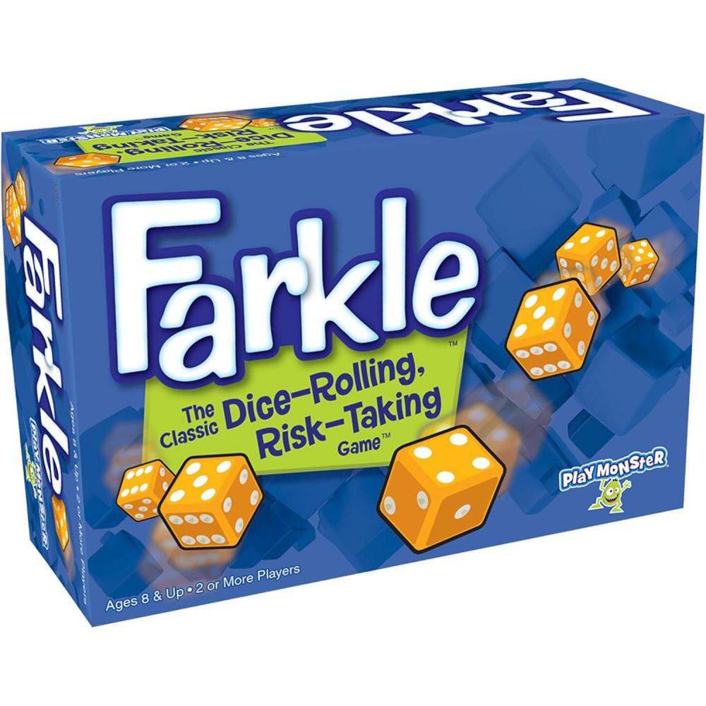 image:imagePlayMonster Farkle Classic Dice Game Family Game Night Easy to Travel Ages 8Classic Set