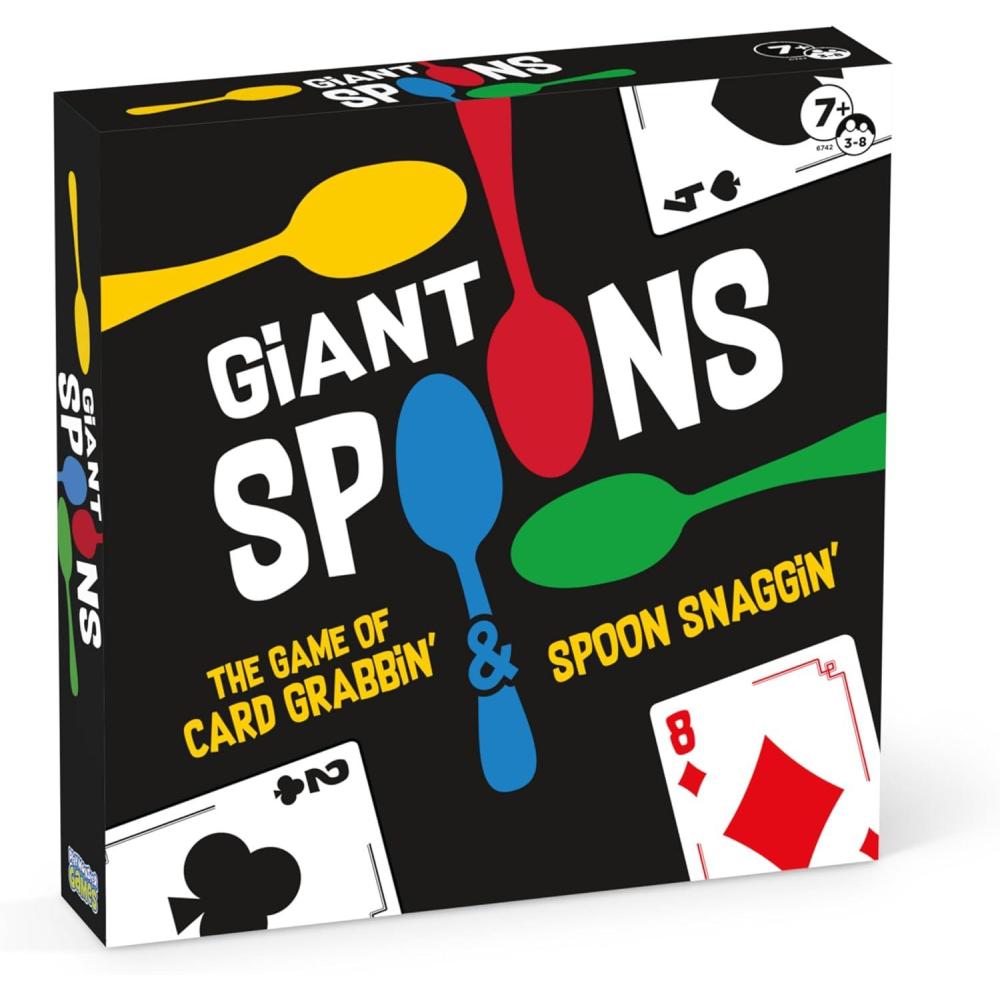 image:imagePlayMonster Giant SpoonsCard Games for Kids  Spoons GameDeck of CardsFun Family Games for Kids and Adults Playing CardsGame Night Travel Games 36 MultiPlayer Card GameAges 7Giant Spoons