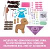 Craft-tastic – Make a Fox Friend Craft Kit – Learn to Make 1 Easy-to-Sew Stuffie with Clothes & Accessories(Pony)