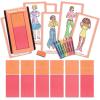 Fashion Plates Classic – Girls Fashion, Mix-and-Match Drawing Kit, Arts and Crafts, Coloring, Art Supplies, Craft Supplies, Stencils, Crayons Included, Create Your Own Fashion Designs, Ages 6+(Retro)