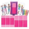 Fashion Plates Classic – Girls Fashion, Mix-and-Match Drawing Kit, Arts and Crafts, Coloring, Art Supplies, Craft Supplies, Stencils, Crayons Included, Create Your Own Fashion Designs, Ages 6+(Superstar)