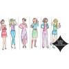 Fashion Plates Classic – Girls Fashion, Mix-and-Match Drawing Kit, Arts and Crafts, Coloring, Art Supplies, Craft Supplies, Stencils, Crayons Included, Create Your Own Fashion Designs, Ages 6+(Classic)