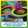 Koosh Double Paddle Playset — Paddles and Ball for Added Koosh Fun! — Fidget Toy — For Ages 6+(Neon)