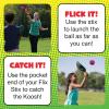 Koosh Flix Stix – Kids Outdoor Toys, Beach Toys, Plays Like Lacrosse, Kids Games, Outdoor Games for Adults and Family, Koosh Ball Included, Outdoor Play Toys, Screen-Free, Ages 6+(Neon)