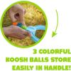 Koosh Slingshot – Kids Games, Outdoor Games for Adults and Family, Beach Toys, Fidget Toys for Kids, 3 Mini Balls Included, Easy Storage Handle, Just Load, Pull, and Launch, Screen-Free, Ages 6+(Slingshot)