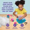 LatchKits Strawberry Pillow – Latch Hook Kits for Kids, Arts and Crafts, Yarn Art, Kids Crafts, Toys for Girls, Birthday Gift for Girls, Easy to Follow Pattern, Hook Included, Craft Kits, Ages 6+(Cupcake Pillow)