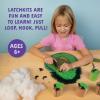 LatchKits Strawberry Pillow – Latch Hook Kits for Kids, Arts and Crafts, Yarn Art, Kids Crafts, Toys for Girls, Birthday Gift for Girls, Easy to Follow Pattern, Hook Included, Craft Kits, Ages 6+(Avocado Pillow)