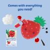 LatchKits Strawberry Pillow – Latch Hook Kits for Kids, Arts and Crafts, Yarn Art, Kids Crafts, Toys for Girls, Birthday Gift for Girls, Easy to Follow Pattern, Hook Included, Craft Kits, Ages 6+(Strawberry Pillow)