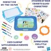 Spirograph Jr. — Jumbo Sized Gears Classic Retro Toy For Spiral Drawing Art Design Toy Kit for Smaller Hands — For Kids Ages 3 and Up(Bluey)
