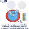 Spirograph Jr. — Jumbo Sized Gears Classic Retro Toy For Spiral Drawing Art Design Toy Kit for Smaller Hands — For Kids Ages 3 and Up(Electric Machine)