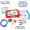 Spirograph Jr. — Jumbo Sized Gears Classic Retro Toy For Spiral Drawing Art Design Toy Kit for Smaller Hands — For Kids Ages 3 and Up(Original)