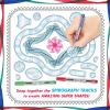 Spirograph Super 50th Anniversary Set –Arts and Crafts, Kids Toys, Art Supplies, Craft Supplies, Drawing Kit, Spiral Art, Classic Gear Design Kit, Case, Pens, Design Sheet Included, Ages 8+(50th Anniversary)