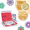 Spirograph Super 50th Anniversary Set –Arts and Crafts, Kids Toys, Art Supplies, Craft Supplies, Drawing Kit, Spiral Art, Classic Gear Design Kit, Case, Pens, Design Sheet Included, Ages 8+(50th Anniversary)