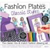 Fashion Plates Classic – Girls Fashion, Mix-and-Match Drawing Kit, Arts and Crafts, Coloring, Art Supplies, Craft Supplies, Stencils, Crayons Included, Create Your Own Fashion Designs, Ages 6+(Classic)