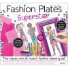 Fashion Plates Classic – Girls Fashion, Mix-and-Match Drawing Kit, Arts and Crafts, Coloring, Art Supplies, Craft Supplies, Stencils, Crayons Included, Create Your Own Fashion Designs, Ages 6+(Superstar)