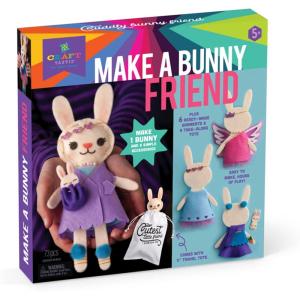 Craft-tastic – Make a Fox Friend Craft Kit – Learn to Make 1 Easy-to-Sew Stuffie with Clothes & Accessories(Make a Bunny Friend Craft Kit)