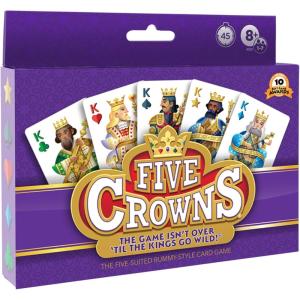 Five Crowns Travel Case Bundle, Cards, Scorecard Included – Card Game for Kids and Adults, Family Game Night, The Game isn’t Over Until The Kings Go Wild!, 5 Suited Rummy Style Card Game, Ages 8+(Card Game)