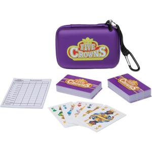 Five Crowns Travel Case Bundle, Cards, Scorecard Included – Card Game for Kids and Adults, Family Game Night, The Game isn’t Over Until The Kings Go Wild!, 5 Suited Rummy Style Card Game, Ages 8+(Five Crowns Travel)