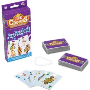 Five Crowns Travel Case Bundle, Cards, Scorecard Included – Card Game for Kids and Adults, Family Game Night, The Game isn’t Over Until The Kings Go Wild!, 5 Suited Rummy Style Card Game, Ages 8+(Five Crowns Waterproof)