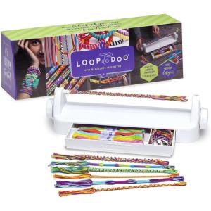 Loopdedoo Deluxe DIY Friendship Bracelet Maker Kit – Make Bracelets in Minutes for Birthdays and Friendship Gifts – Award Winning Crafts Kit for Kids Aged 8+(Spin)