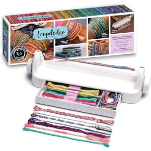 Loopdedoo Deluxe DIY Friendship Bracelet Maker Kit – Make Bracelets in Minutes for Birthdays and Friendship Gifts – Award Winning Crafts Kit for Kids Aged 8+(Original)