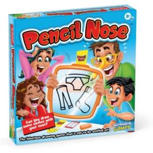 Marshmallow Madness Board Game – Hilarious Family Board Games for Kids & Adults, Fun Fast-Paced Party Game for Family Night, Interactive Kids Board Games, Ages 8+(Pencil Nose)