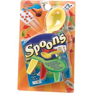 PlayMonster Giant Spoons,Card Games for Kids – Spoons Game,Deck of Cards,Fun Family Games for Kids and Adults, Playing Cards,Game Night, Travel Games, 3-6 Multi-Player Card Game,Ages 7+(Spoon)