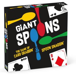 PlayMonster Giant Spoons,Card Games for Kids – Spoons Game,Deck of Cards,Fun Family Games for Kids and Adults, Playing Cards,Game Night, Travel Games, 3-6 Multi-Player Card Game,Ages 7+(Giant Spoons)