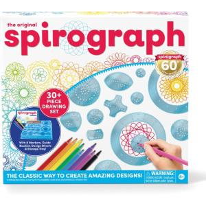 Spirograph Design Set Collectors Tin – Arts and Crafts, Kids Toys, Art Supplies, Craft Supplies, Drawing Kit, Spiral Art, Classic Gear Design Kit, Pens, Design Sheet Included, Ages 8 and Up(Spiro Markers)