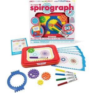 Spirograph Jr. — Jumbo Sized Gears Classic Retro Toy For Spiral Drawing Art Design Toy Kit for Smaller Hands — For Kids Ages 3 and Up(Original)