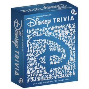 The Magical World of Disney Trivia Games – Board Games for Family Night, Multi-Player Board Game, Family Board Game, Travel Games, Disney Toys, Ages 6+(Blue)