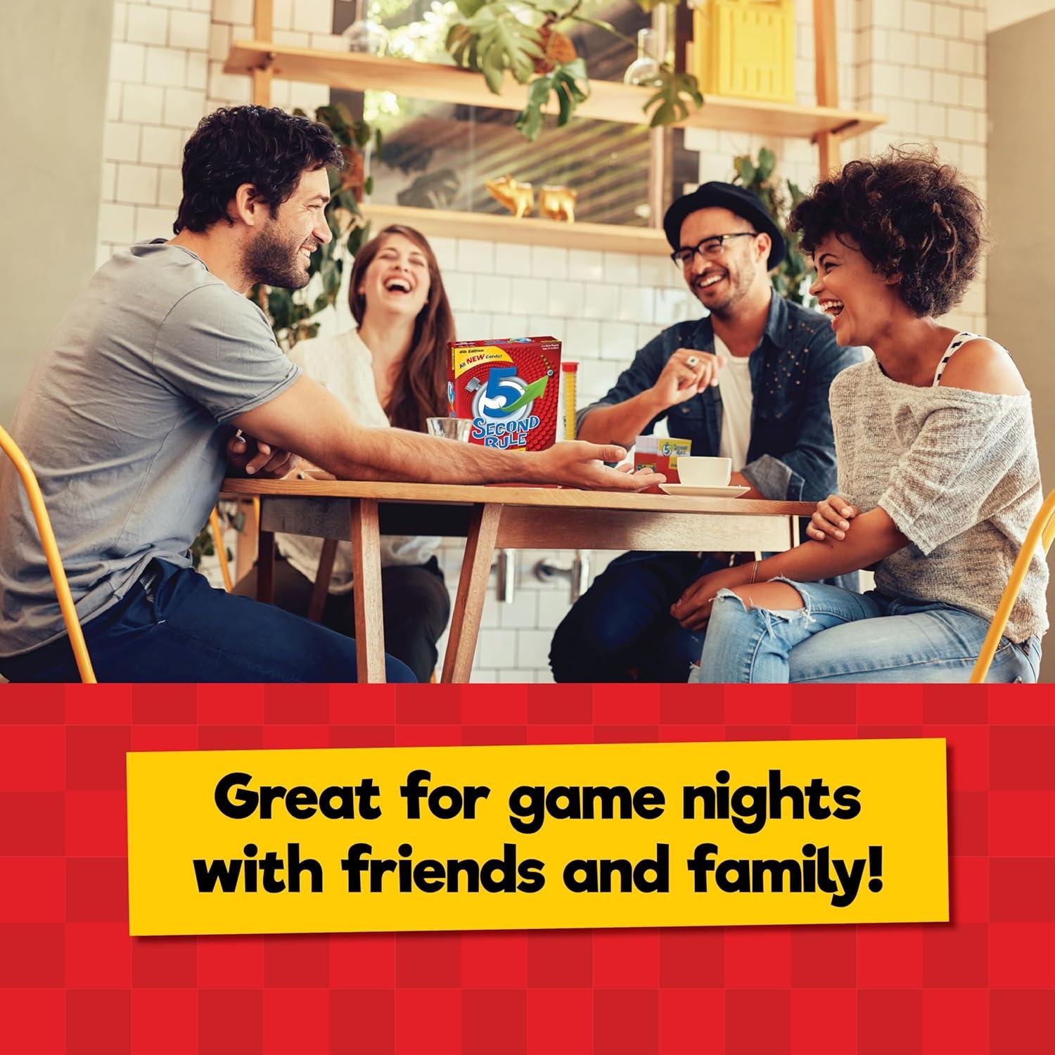 image:image5 Second Rule Game Simple Questions Card Game for Family Fun Party Kids Travel Game Night amp Sleepovers Think Fast and Shout Out Answers For Ages 105 Second Rule