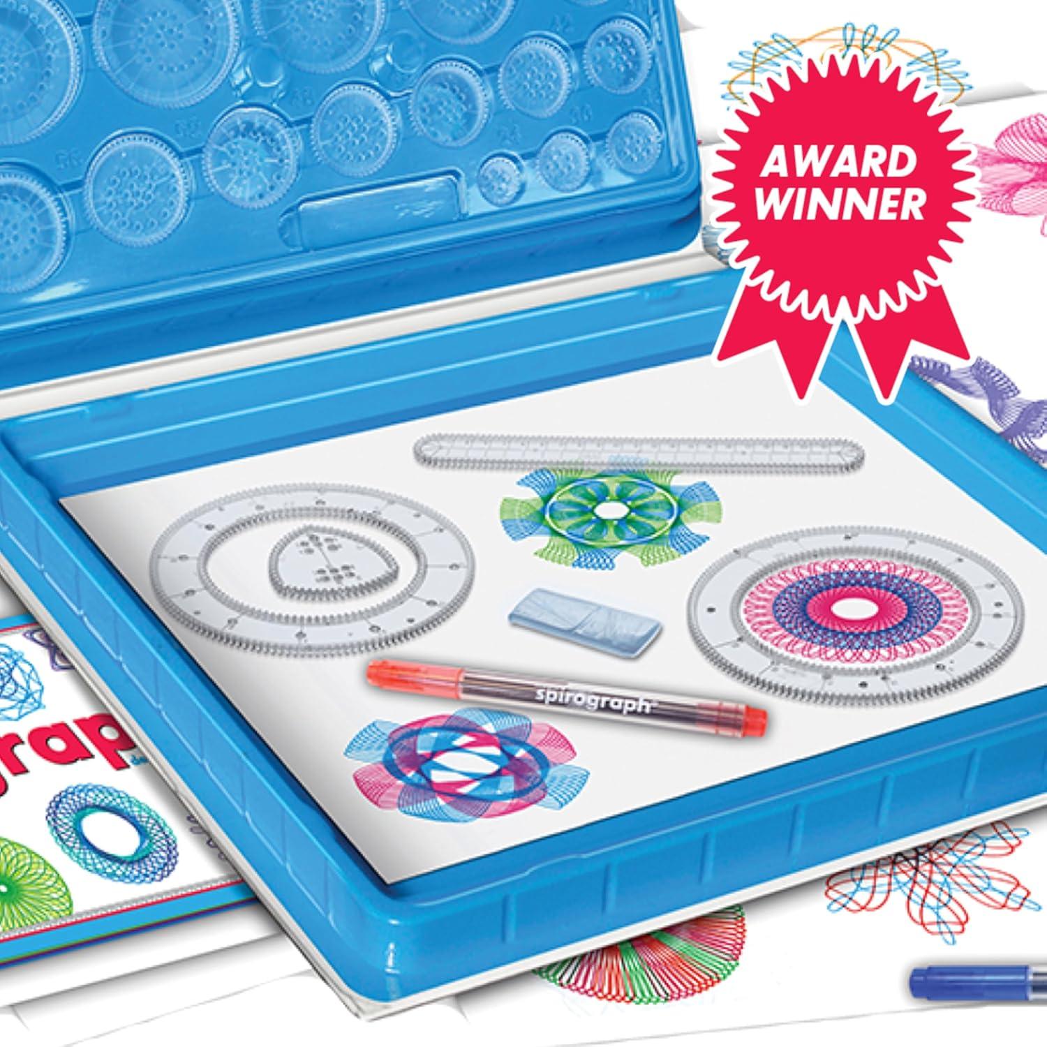 image:imageSpirograph Deluxe Set Spiral Art Drawing Kit The Classic Way to Make Countless Amazing Designs For Kids Ages 8Deluxe