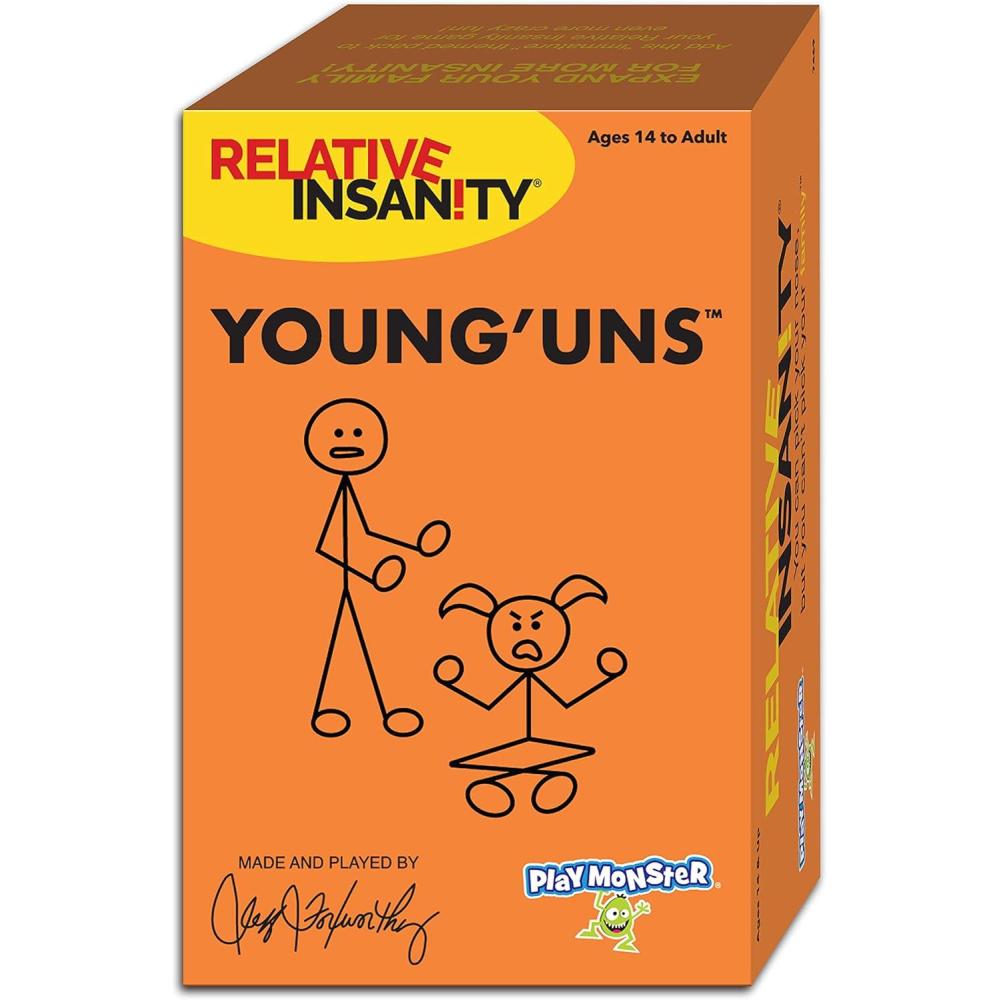 image:imageRelative Insanity Card Games Family Games Night Kids Games Laugh Till You Drop Card Games for Adults Travel Games Fun Kid Games Designed by Comedian Jeff Foxworthy MultiPlayer Ages 14Young Uns