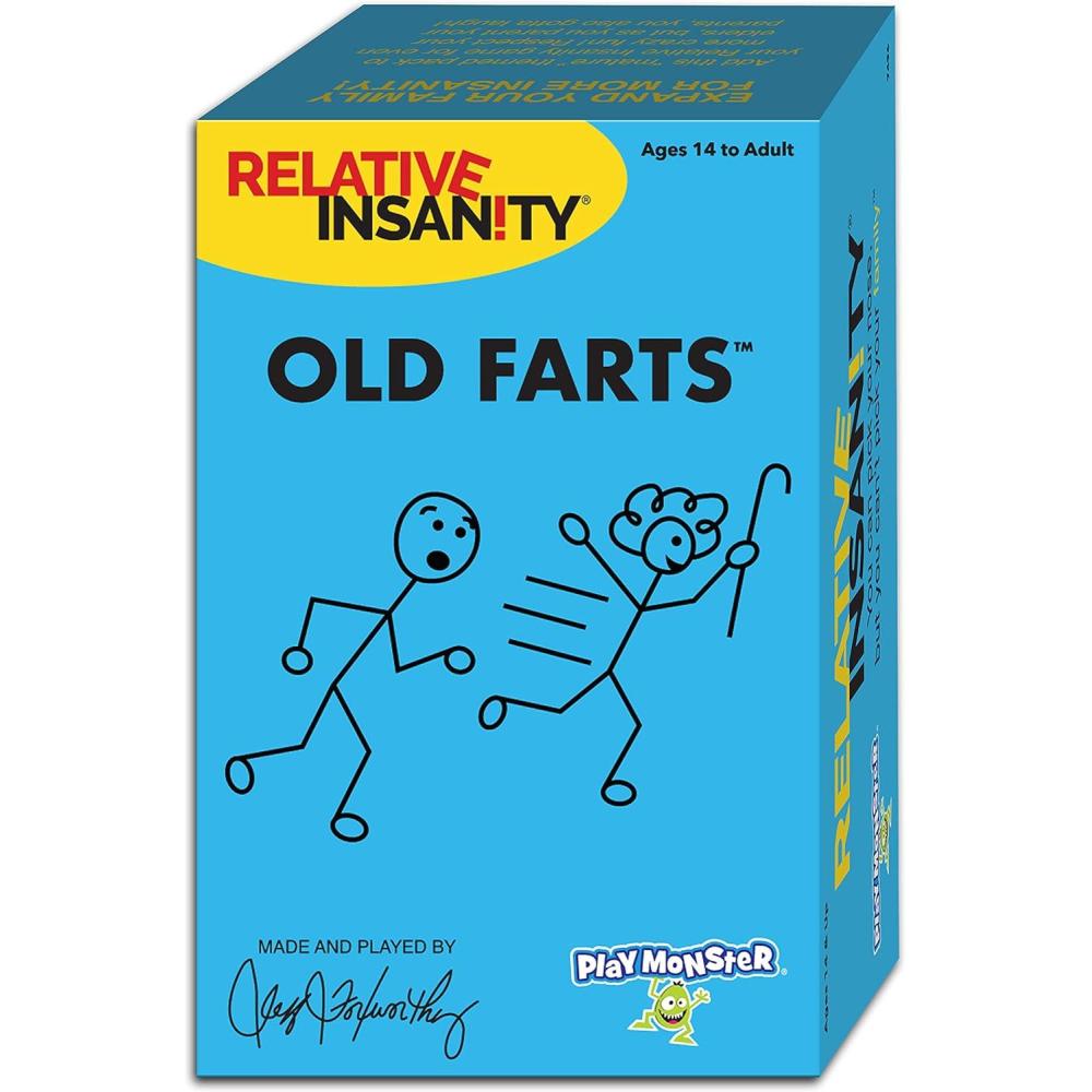 image:imageRelative Insanity Card Games Family Games Night Kids Games Laugh Till You Drop Card Games for Adults Travel Games Fun Kid Games Designed by Comedian Jeff Foxworthy MultiPlayer Ages 14Old Farts