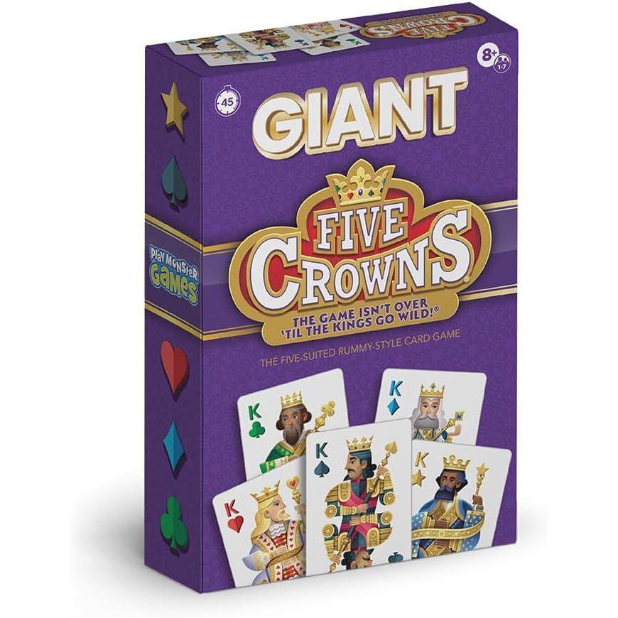 image:imageSet Giant Card Games for Kids  Jumbo Playing Cards Matching Game Learning Games Fun Family Games Game Night Travel Games MultiPlayer Card Game of Visual Perception Ages 6Five Crowns Giant