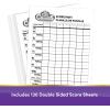 Five Crowns Scorepad – 130 Page Replacement Score Sheet, Card Game Score Card, Tracks 7 Players at Once, Gift for Kids, Birthday Gifts(Score Sheet)